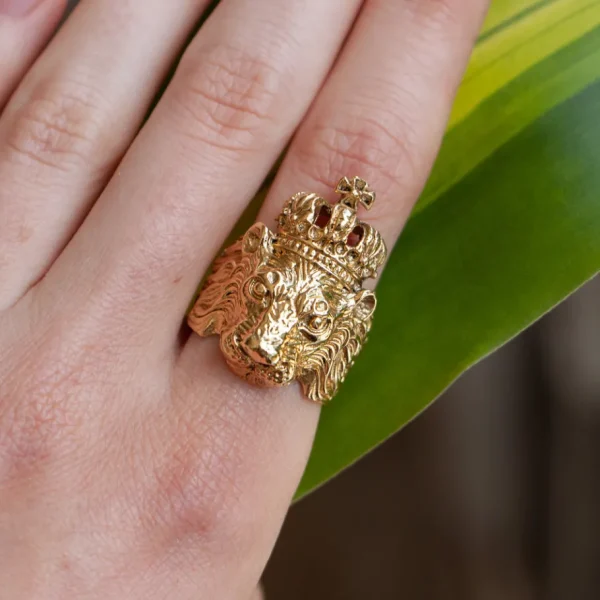 Lotta Djossou Bague Lion King Dorée Best