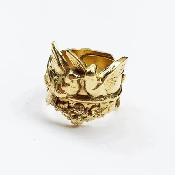 Lotta Djossou Bague Love Birds Dorée Outlet