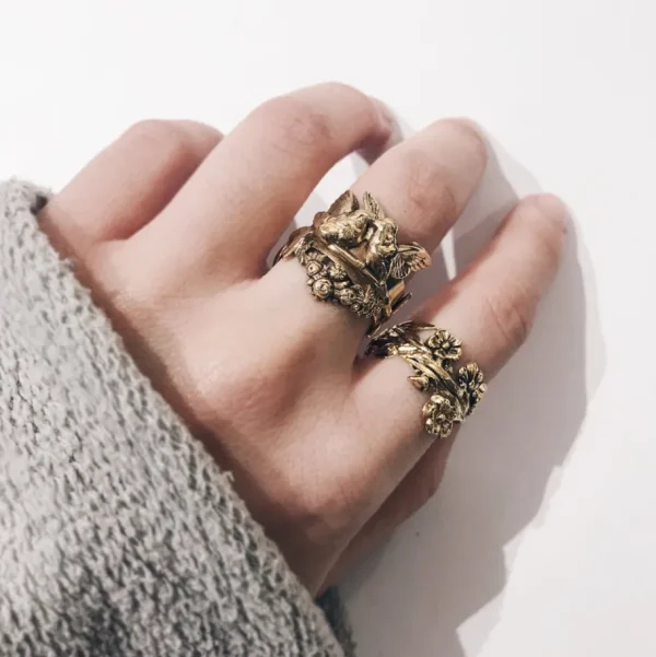 Lotta Djossou Bague Love Birds Dorée Outlet
