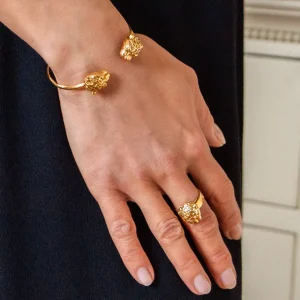 Lotta Djossou Bague Mini Panthère Dorée Hot