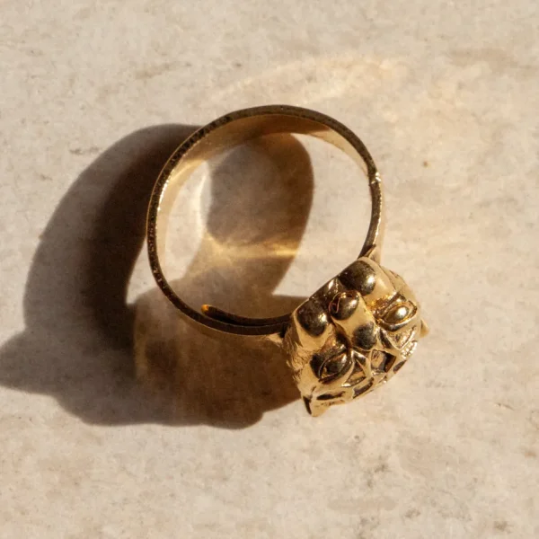 Lotta Djossou Bague Mini Panthère Dorée Hot
