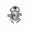 Lotta Djossou Bague Mini Scarabée argentée Clearance