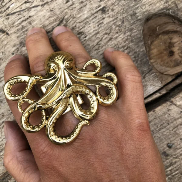 Lotta Djossou Bague Octopus Dorée Outlet