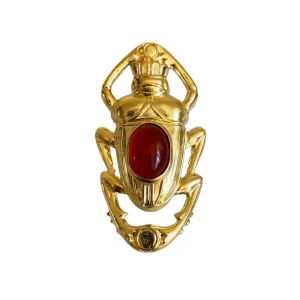 Lotta Djossou Bague Oscar Dorée Cornaline Sale