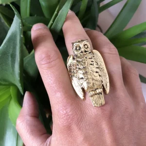 Lotta Djossou Bague Owl Dorée Sale