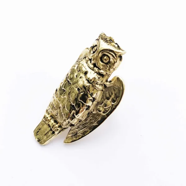 Lotta Djossou Bague Owl Dorée Sale