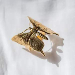 Lotta Djossou Bague Papillon Dorée Discount