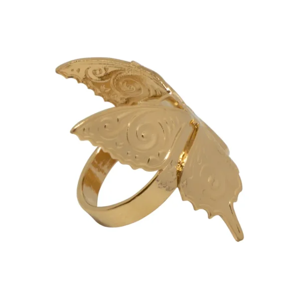 Lotta Djossou Bague Papillon Dorée Discount