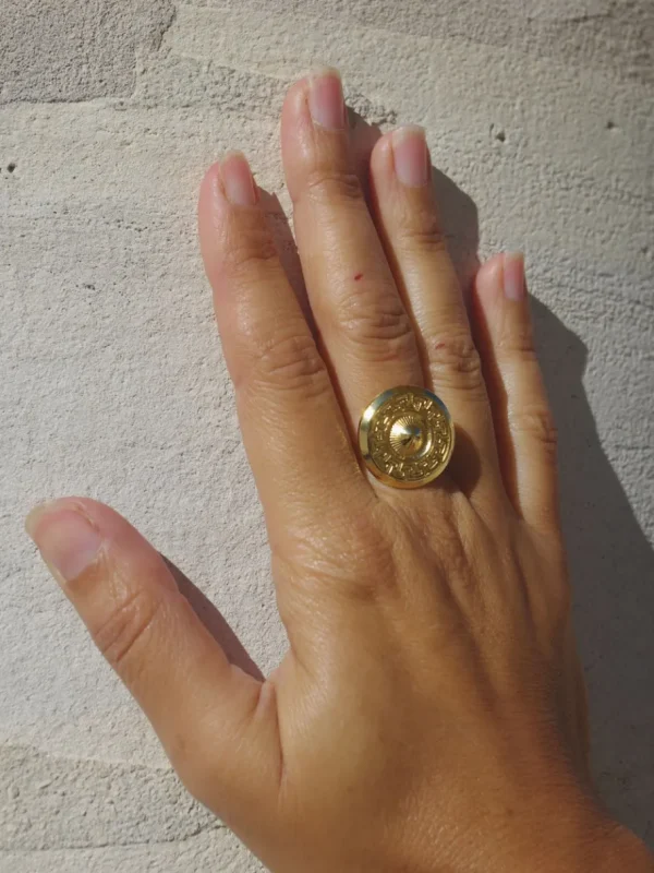 Lotta Djossou Bague Petit Dôme Dorée Best