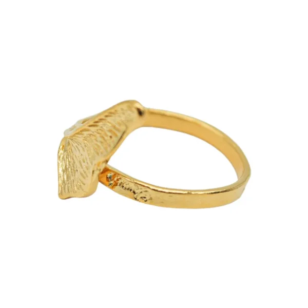 Lotta Djossou Bague Petit Ginkgo Dorée Hot