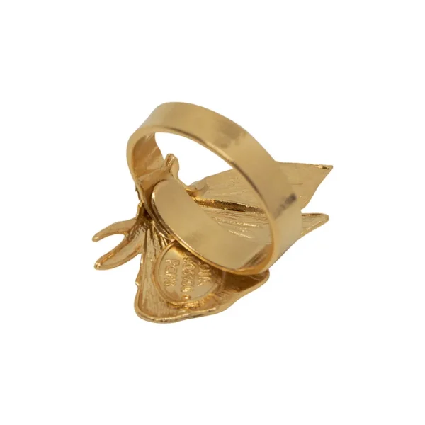 Lotta Djossou Bague Petit Papillon Dorée Clearance