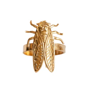 Lotta Djossou Bague Petite Cigale Cica dorée Sale