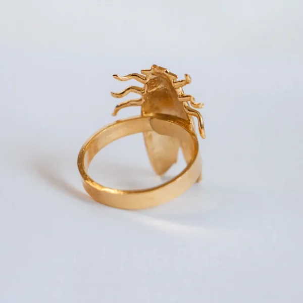 Lotta Djossou Bague Petite Cigale Cica dorée Sale