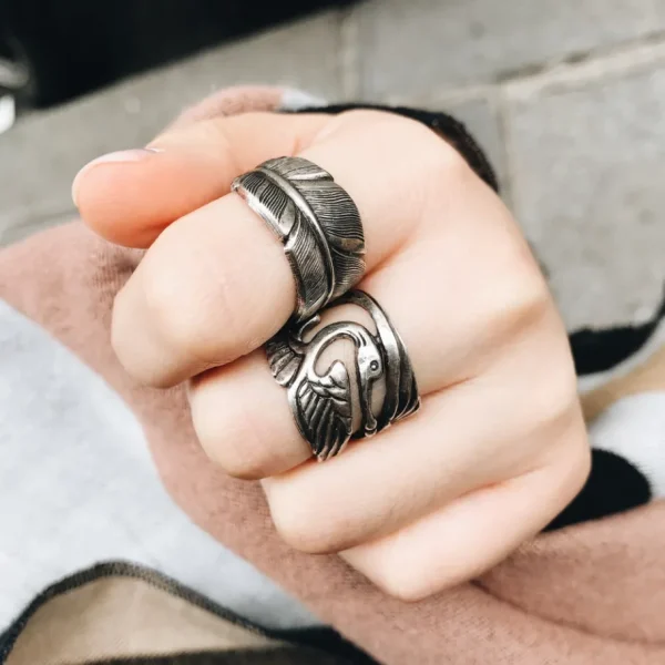 Lotta Djossou Bague Plume New
