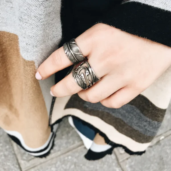 Lotta Djossou Bague Plume New