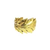 Lotta Djossou Bague Plume Coco Dorée Fashion