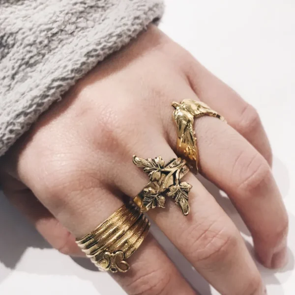 Lotta Djossou Bague Samare Dorée Outlet