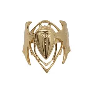Lotta Djossou Bague Scarabée Dorée Discount