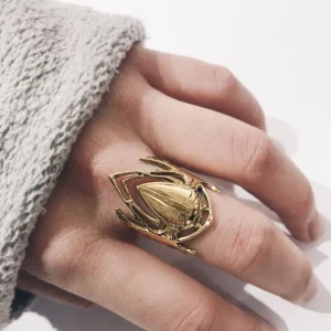 Lotta Djossou Bague Scarabée Dorée Discount