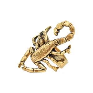 Lotta Djossou Bague Scorpion Dorée New