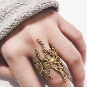 Lotta Djossou Bague Seaweed Dorée Online