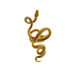 Lotta Djossou Bague Serpent Doré Clearance