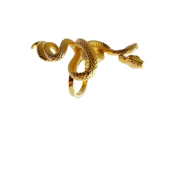 Lotta Djossou Bague Serpent Doré Clearance
