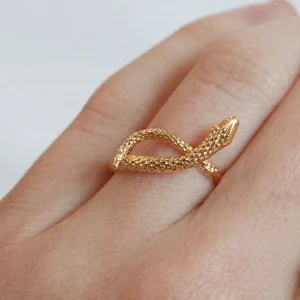Lotta Djossou Bague Snake Dorée Fashion