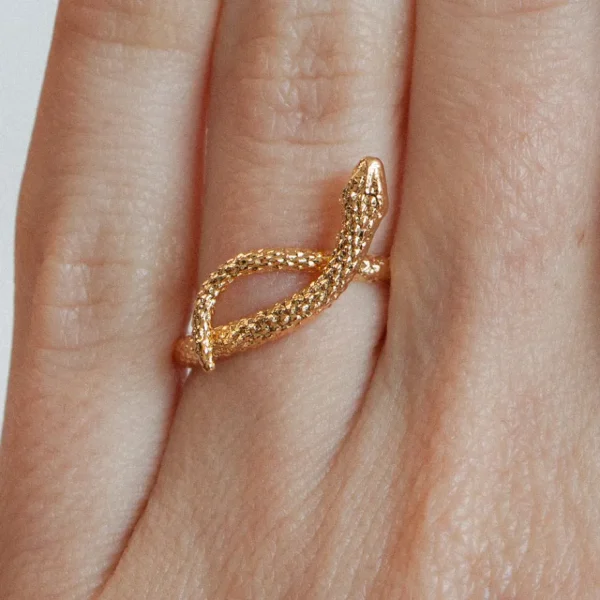 Lotta Djossou Bague Snake Dorée Fashion