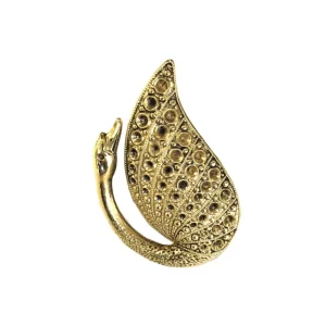 Lotta Djossou Bague Swan Dorée New