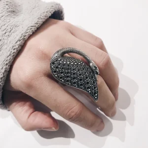 Lotta Djossou Bague Swan Dorée New