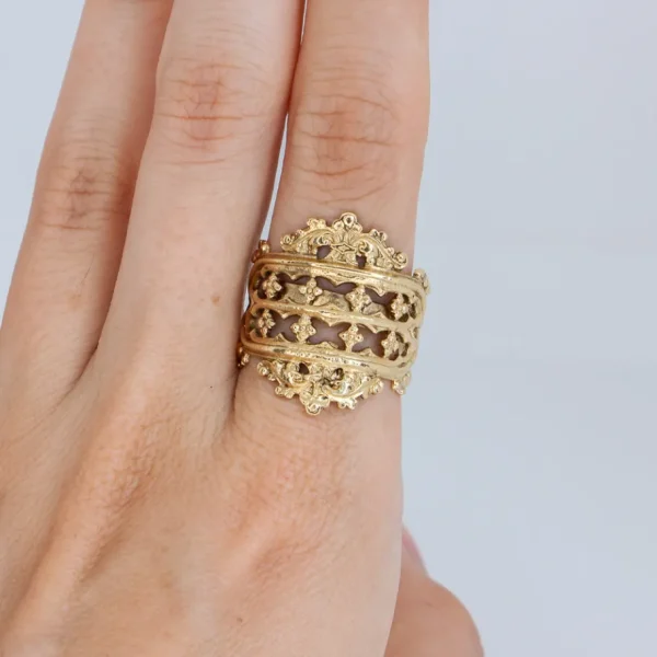 Lotta Djossou Bague Tilda Dorée Hot