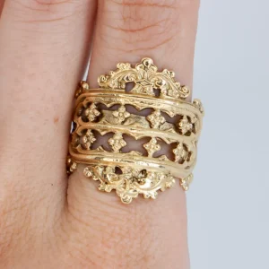 Lotta Djossou Bague Tilda Dorée Hot