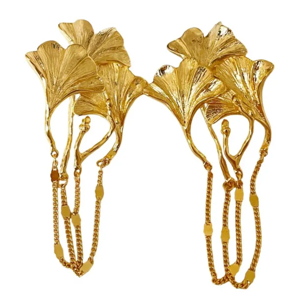 Lotta Djossou Boucles d'Oreiiles GinTao Tika Dorées Sale