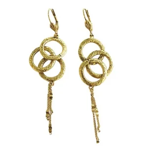Lotta Djossou BOUCLES D'OREILLES ANNEAUX ET CHAINE DOREES Sale