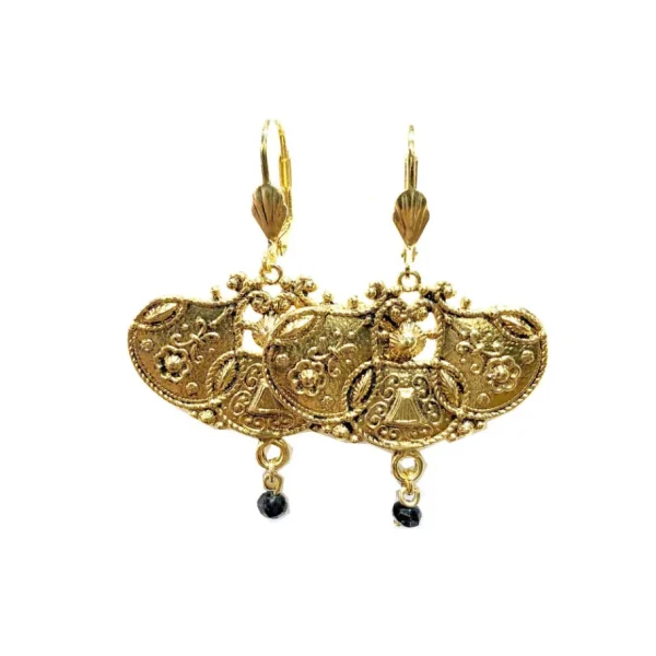 Lotta Djossou Boucles d'Oreilles Baroque Dorées Online