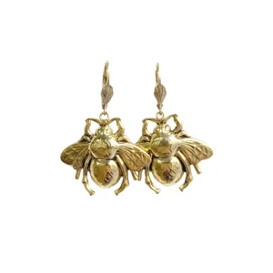 Lotta Djossou Boucles d'Oreilles Bee Dorées Clearance