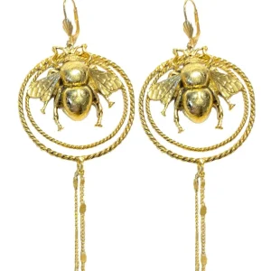 Lotta Djossou BOUCLES D'OREILLES BEE INGA DOREES Discount