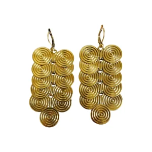 Lotta Djossou Boucles d'Oreilles Chrys Dorées Hot
