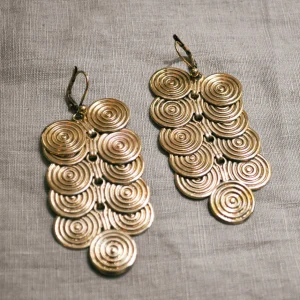 Lotta Djossou Boucles d'Oreilles Chrys Dorées Hot