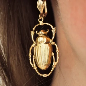 Lotta Djossou Boucles d'Oreilles Cléo Dorées New