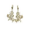 Lotta Djossou Boucles d'Oreilles Corail Dorées Best