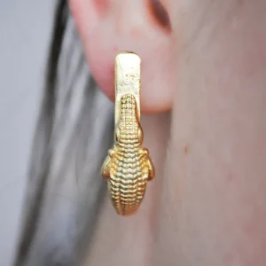 Lotta Djossou Boucles d'oreilles Crocodile Discount