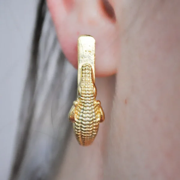 Lotta Djossou Boucles d'oreilles Crocodile Discount