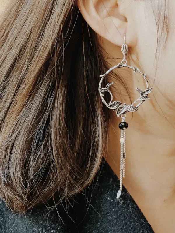 Lotta Djossou Boucles d'Oreilles Créole en Fleur Fashion