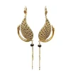 Lotta Djossou Boucles d'Oreilles Cygne Dorées Clearance