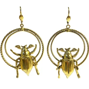 Lotta Djossou Boucles d'Oreilles Denisa Inga Dorées Online