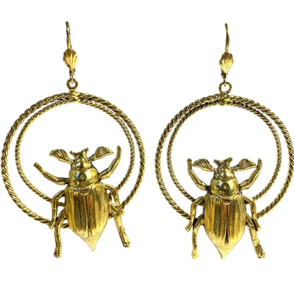 Lotta Djossou Boucles d'Oreilles Denisa Inga Dorées Online