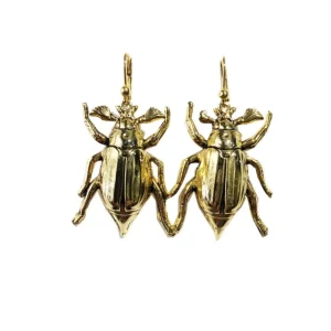 Lotta Djossou Boucles d'Oreilles Denisa Dorées Fashion