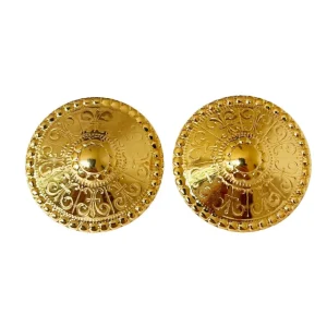 Lotta Djossou Boucles d’oreilles Dôme Dorées Clips Sale